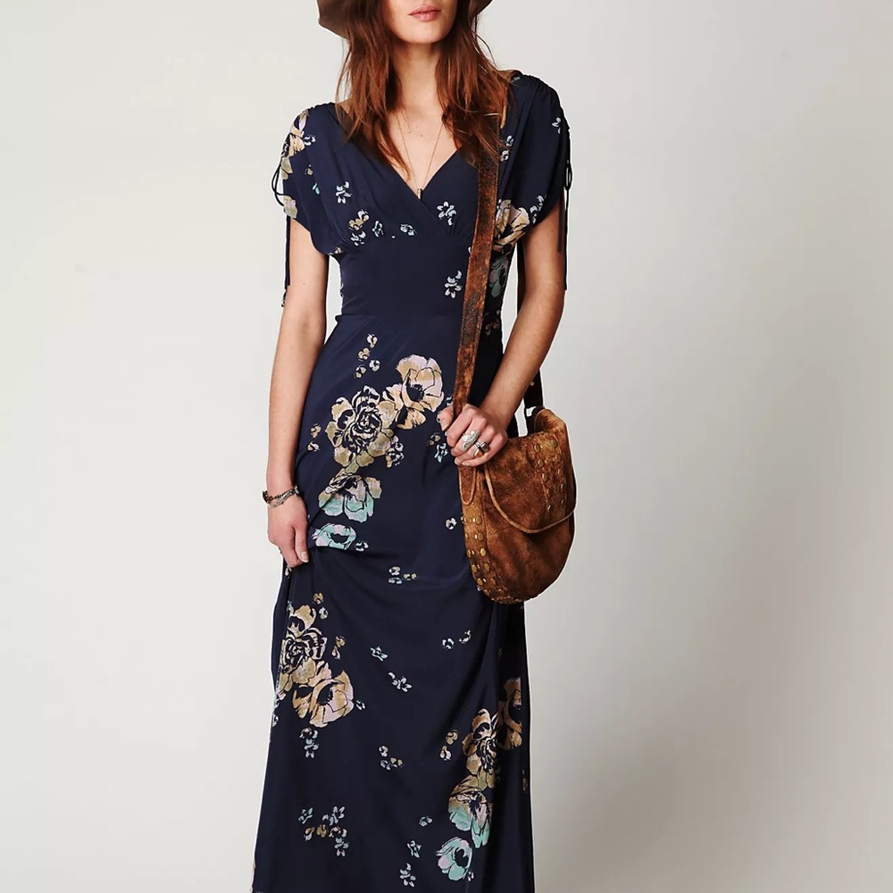 FREE PEOPLE - Stardust Short Sleeve Maxi Dress size S - see description